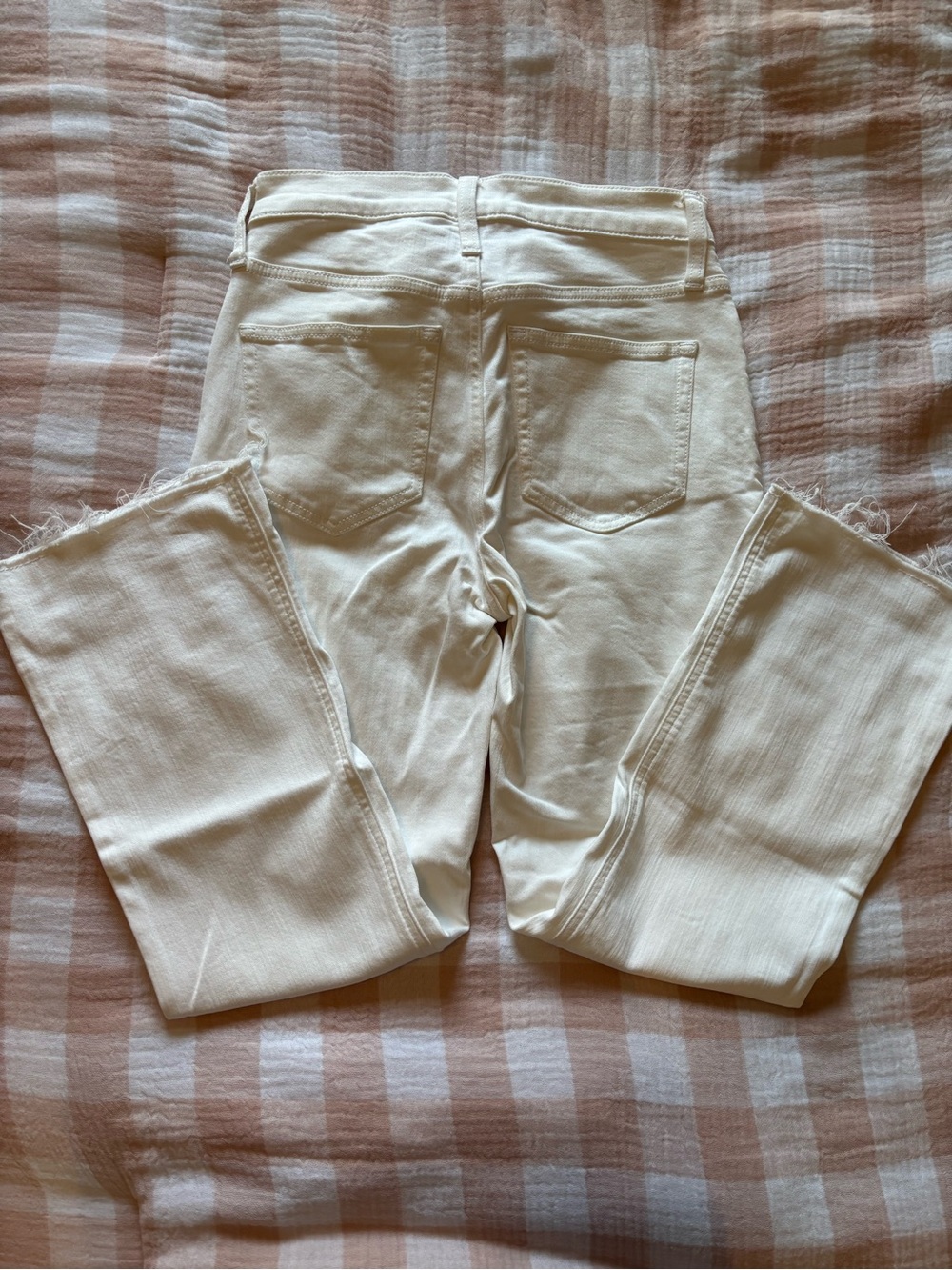 J. Crew white 9” Demi boot crop jeans